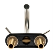 Pemberly Row Brushed Nickel Two-Handle 4'' Centerset Bathroom Faucet