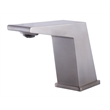 Pemberly Row Brushed Nickel Modern Widespread Bathroom Faucet