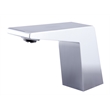 Pemberly Row Polished Chrome Modern Widespread Bathroom Faucet