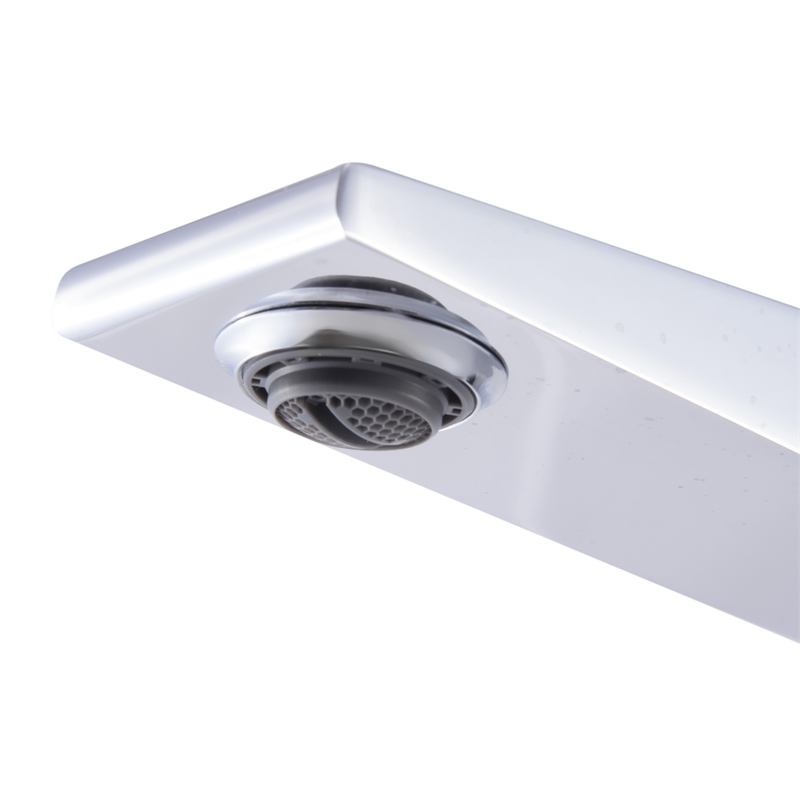 Pemberly Row Polished Chrome Single Hole Tall Bathroom Faucet