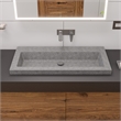 Pemberly Row Brushed Nickel Wall Mounted Modern Bathroom Faucet