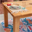 Pemberly Row Teak Outdoor Dining Table 80
