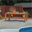 Pemberly Row Teak Outdoor Dining Table 80