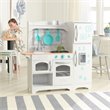 Pemberly Row 6 Piece Countryside Play Kitchen in White and Teal