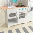 Pemberly Row 6 Piece Countryside Play Kitchen in White and Teal