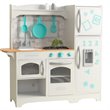 Pemberly Row 6 Piece Countryside Play Kitchen in White and Teal