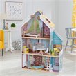 Pemberly Row Magic Lights & Sounds 18 Piece Dollhouse with Easy Assembly