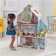 Pemberly Row Magic Lights & Sounds 18 Piece Dollhouse with Easy Assembly