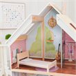 Pemberly Row Magic Lights & Sounds 18 Piece Dollhouse with Easy Assembly