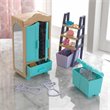 Pemberly Row 8 Piece Wooden Plastic Master Closet Dollhouse Accessory Pack