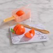 Pemberly Row 20 Piece Wooden Plastic Peach Popsicles Play Set