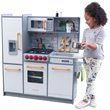 Pemberly Row Uptown Elite Wooden Plastic Play Kitchen with Easy Assembly