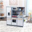 Pemberly Row Uptown Elite Wooden Plastic Play Kitchen with Easy Assembly