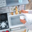 Pemberly Row Uptown Elite Wooden Plastic Play Kitchen with Easy Assembly