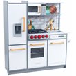 Pemberly Row Uptown Elite Wooden Plastic Play Kitchen with Easy Assembly