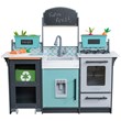 Pemberly Row Garden Gourmet 13 Piece Play Kitchen with Easy Assembly