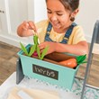 Pemberly Row Garden Gourmet 13 Piece Play Kitchen with Easy Assembly
