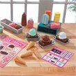 Pemberly Row 42 Piece Wooden Plastic Ice Cream Shop Play Pack
