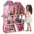 Pemberly Row Modern Wood 16 Piece Multicolored Plastic Dollhouse