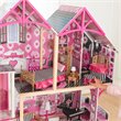 Pemberly Row Modern Wood 16 Piece Multicolored Plastic Dollhouse