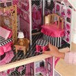 Pemberly Row Modern Wood 16 Piece Multicolored Plastic Dollhouse