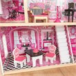 Pemberly Row Modern Wood 16 Piece Multicolored Plastic Dollhouse