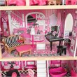 Pemberly Row Modern Wood 16 Piece Multicolored Plastic Dollhouse