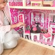 Pemberly Row Modern Wood 16 Piece Multicolored Plastic Dollhouse