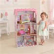 Pemberly Row Penelope 9 Piece Multicolored Wooden Plastic Dollhouse