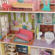 Pemberly Row Modern 11 Piece Multicolored Wooden Plastic Dollhouse