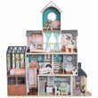 Pemberly Row Modern 24 Piece Wooden Dollhouse with Easy Assembly