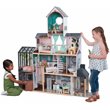 Pemberly Row Modern 24 Piece Wooden Dollhouse with Easy Assembly