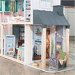 Pemberly Row Modern 24 Piece Wooden Dollhouse with Easy Assembly