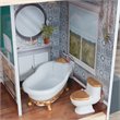 Pemberly Row Modern 24 Piece Wooden Dollhouse with Easy Assembly