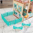 Pemberly Row 24 Piece Multicolored Wooden Plastic Horse Stable
