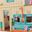 Pemberly Row 24 Piece Multicolored Wooden Plastic Horse Stable