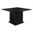 Pemberly Row Square 54-inch Counter Height Dining Table Black