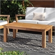 Pemberly Row Modern Solid Teak Outdoor 18