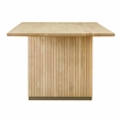 Pemberly Row Transitional Accent Oak Wood Rectangular Dining Table