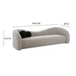 Pemberly Row Transitional Gray Upholstered Faux Shearling Sofa