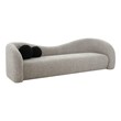 Pemberly Row Transitional Gray Upholstered Faux Shearling Sofa