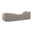 Pemberly Row Transitional Gray Upholstered Faux Shearling Sofa