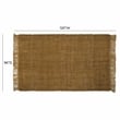 Pemberly Row Transitional Light Brown Fabric 8' x 10' Area Rug