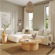 Pemberly Row Transitional Light Brown Fabric 8' x 10' Area Rug