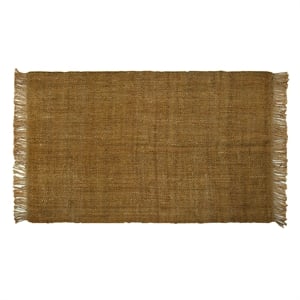 Pemberly Row Transitional Light Brown Fabric 8' x 10' Area Rug