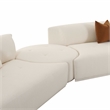Pemberly Row Transitional Cream Boucle 4-Piece Modular RAF Sectional