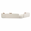 Pemberly Row Transitional Cream Boucle 4-Piece Modular LAF Sectional