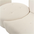 Pemberly Row Transitional Cream Boucle 4-Piece Modular LAF Sectional