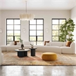 Pemberly Row Transitional Cream Boucle 5-Piece Modular Chaise Sectional