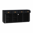 Pemberly Row Handmade Contemporary Accent Black Finish Oak Buffet